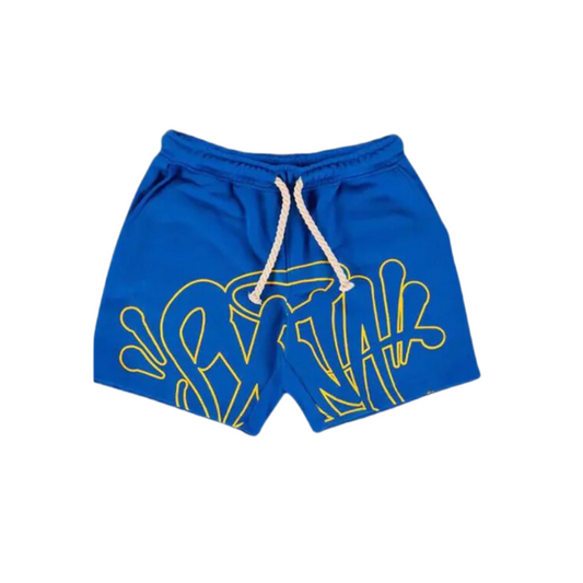 SYNA Blue Yellow Shorts