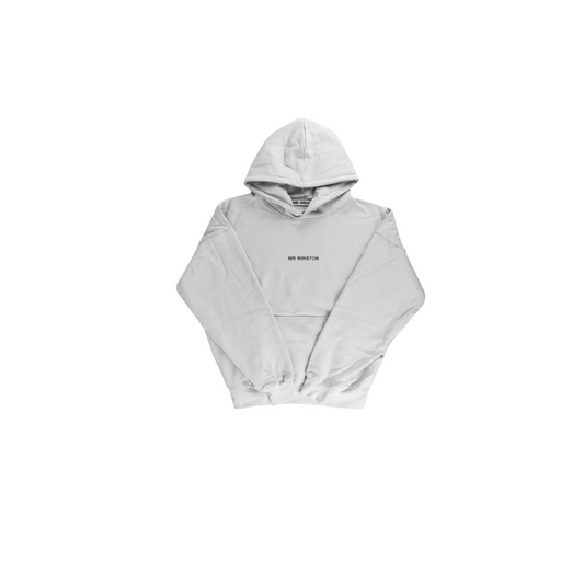 Puff Logo Hoodie Soft Grey