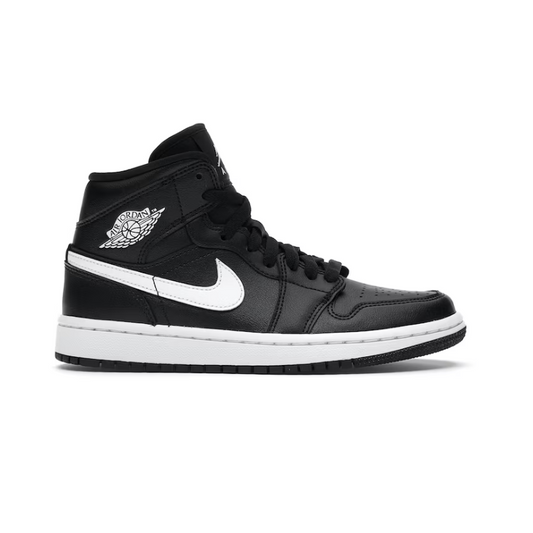 Jordan 1 Mid Black White Women's