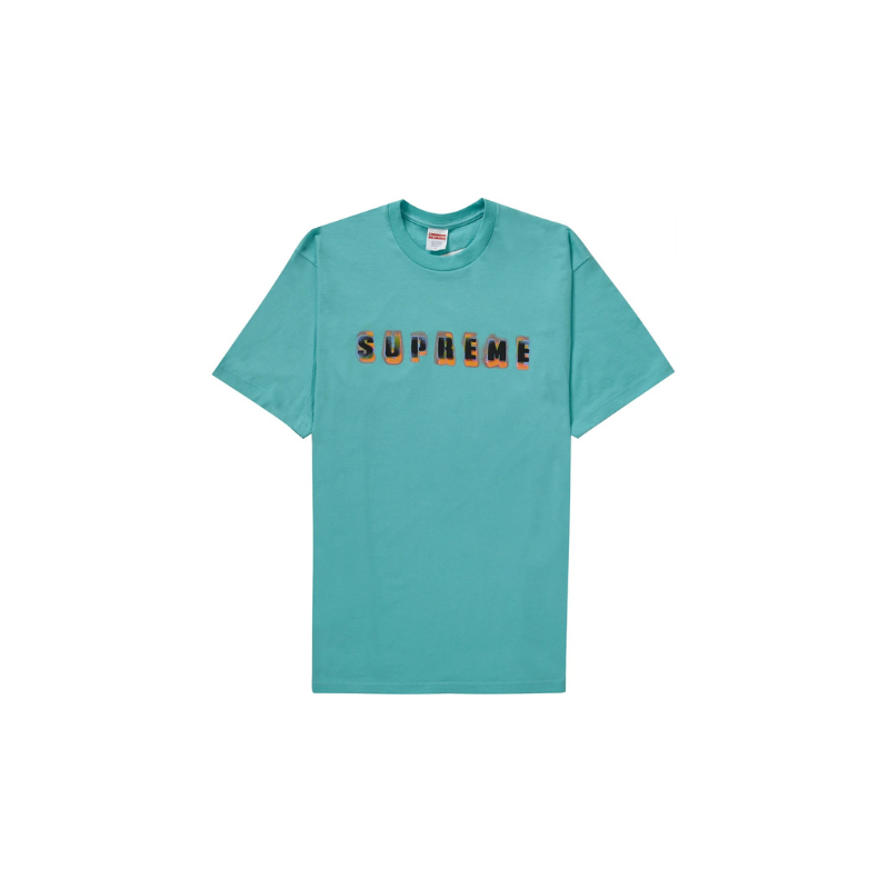 Stencil Tee Teal