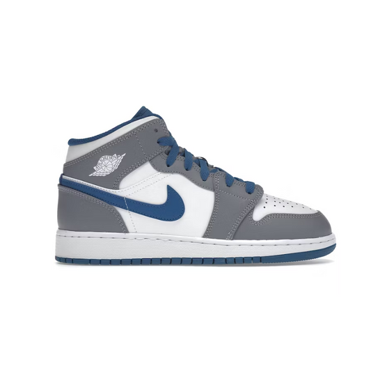 Jordan 1 Mid True Blue Cement GS