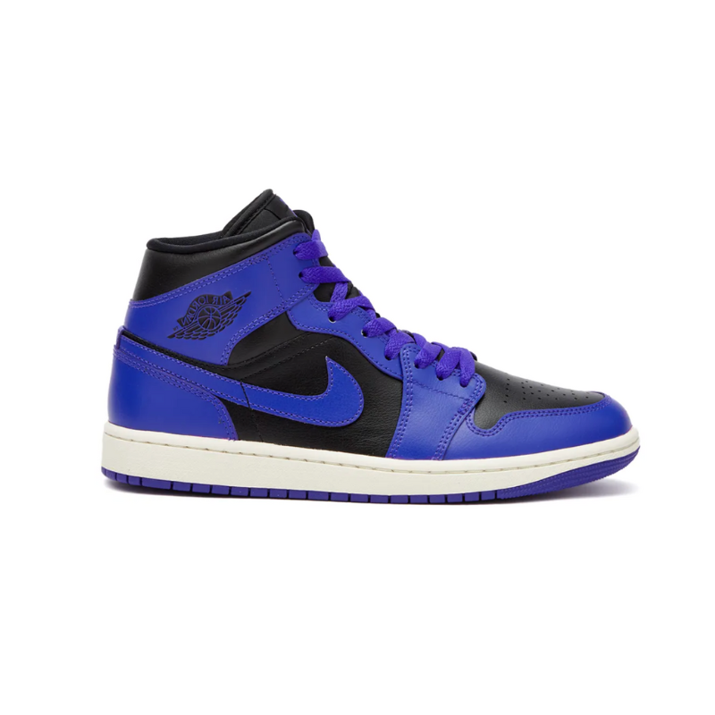 Jordan 1 Mid Hyper Royal Tumbled Leather