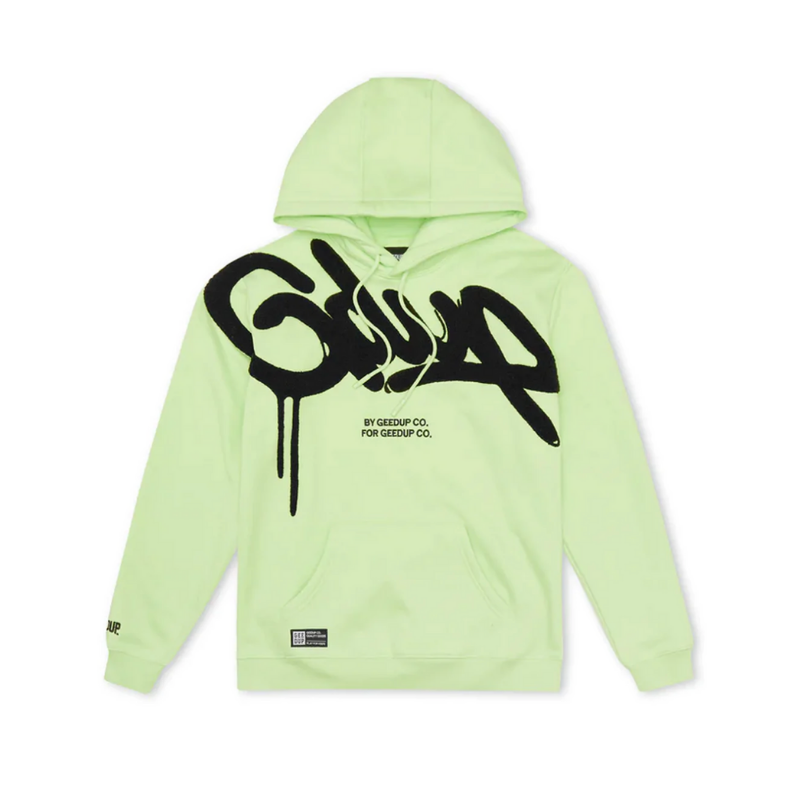 Geedup Hoodie Hand Style 'Pastel Green/Black'