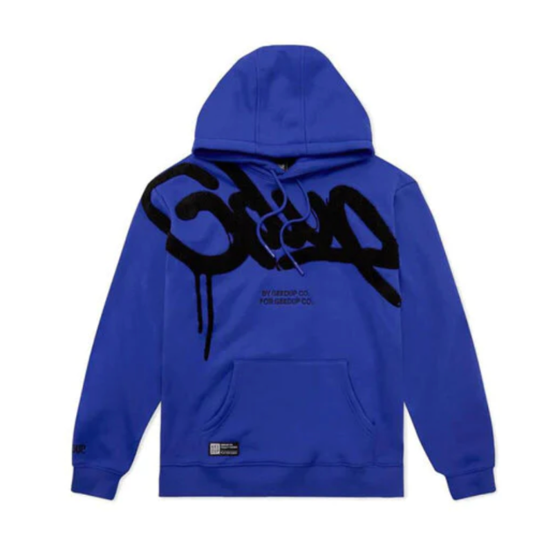 Hoodie Hand Style Blue Black